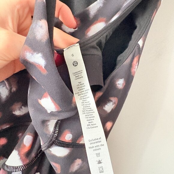 Lululemon Court Crush Tennis Dress NWT Haze Dot Inverse Orange Multi SIze 6 - Picture 11 of 11